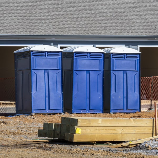 what is the maximum capacity for a single portable toilet in Riceville PA